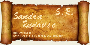 Sandra Rudović vizit kartica